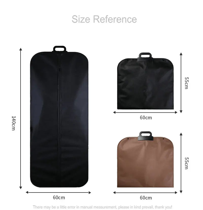 Travel Garment Bag 140cm Long Dress Cover Bag Men's Suit Carrier Foldable Travel Bag Non-woven Fabric Portable Clothes Bag